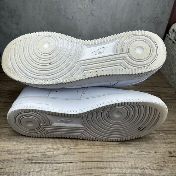 Nike Air Force 1‎ \'07 Low~Mens~White Athletic Lifestyle Shoes Sneakers~Size 14 main image 4